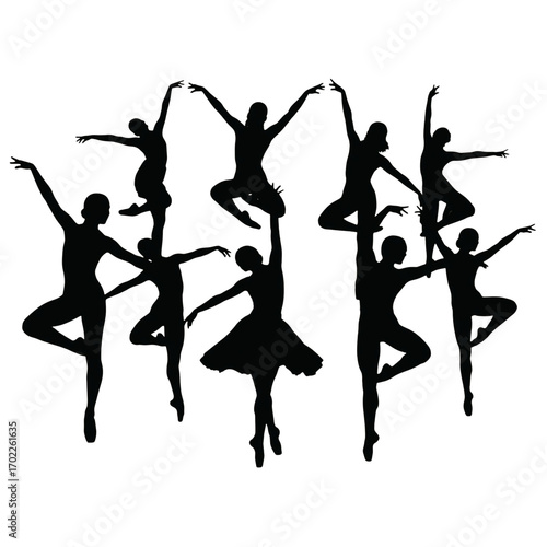 Abstract black ink splatter and drips isolated on transparent background