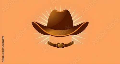 brown hat illustration, vintage cowboy hat, cowboy cap, country style hat, traditional cowboy hat, felt cowboy hat, leather cowboy hat, western fashion hat, rancher hat, cowgirl hat, classic cowboy ha