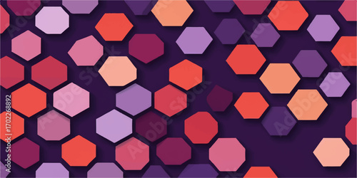 Red and colorful seamless geometric square pattern background design