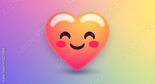 adorable heart smile, cheerful heart illustration, romantic smiling heart, emoji heart face, cartoon valentine heart, lovely heart character, cute face heart, love smile heart, animated heart with smi