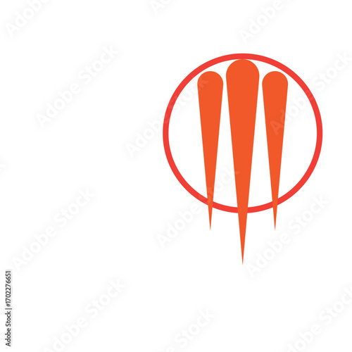 meteor icon logo design illustration template vector