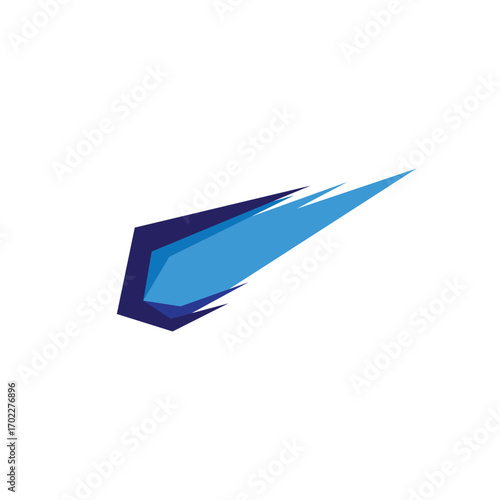 meteor icon logo design illustration template vector
