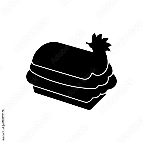 Silhouette of a person running on a transparent background isolated on transparent background