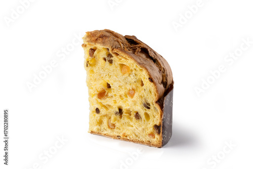 Wallpaper Mural Panettone from Italy, Traditional Christmas Sweet Bread with Raisins – Isolated on White Background Torontodigital.ca