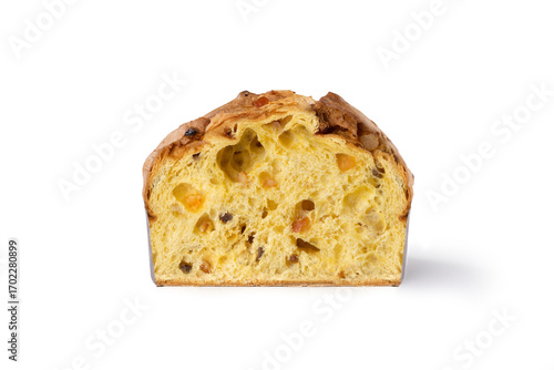 Wallpaper Mural Panettone from Italy, Traditional Christmas Sweet Bread with Raisins – Isolated on White Background Torontodigital.ca