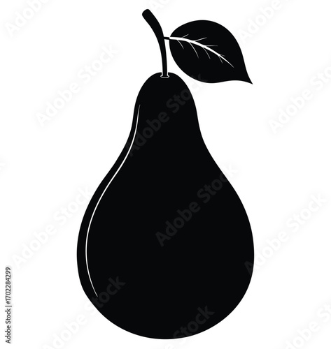 Fresh yellow pear fruit isolated on a white background