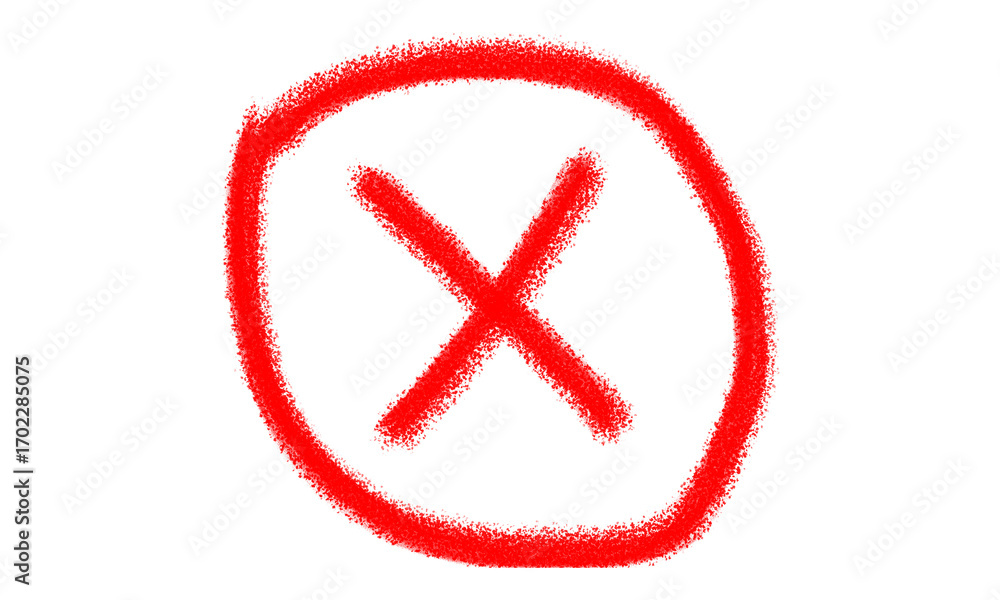 Obraz premium Red cross symbol inside a circle isolated on transparent background