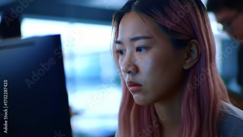 Programmer using version control system on collaborative project 