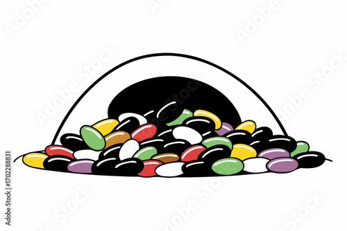 Colourful capsules