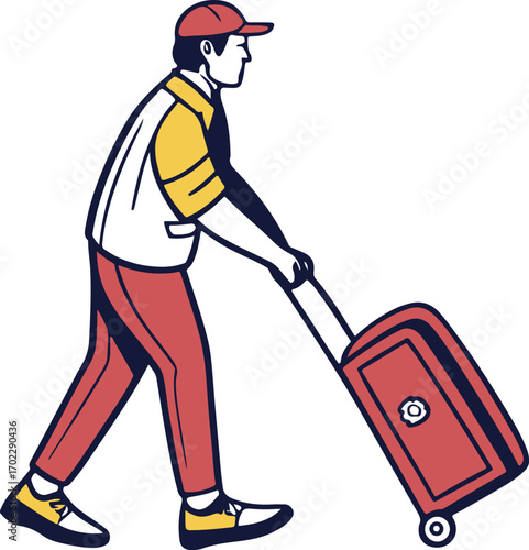 businessman with suitcase