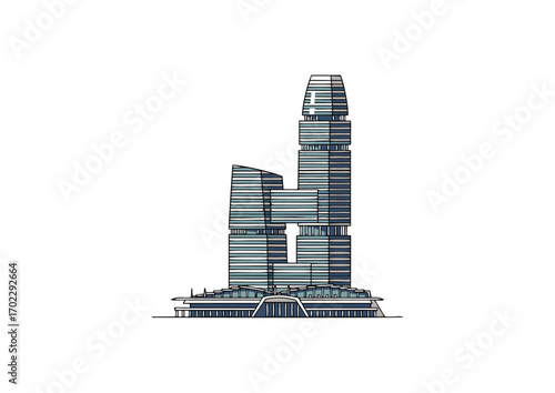 skyscraper icon of Marina One office tower