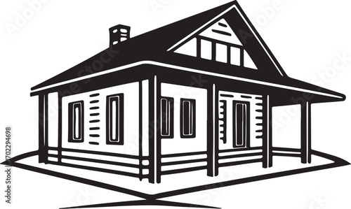 house sketch vector illustration