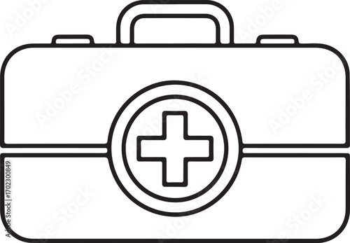 first aid kit icon vector illustration