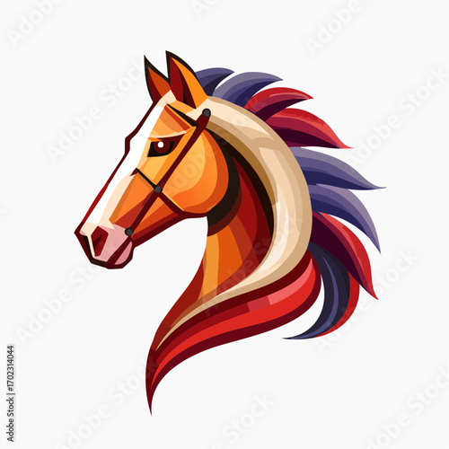horse head vector