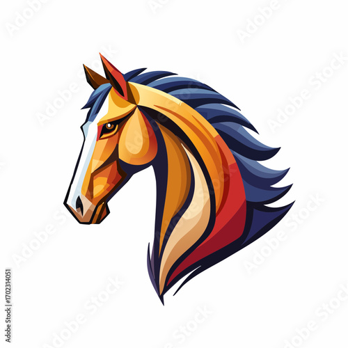 horse head vector