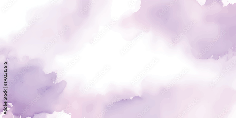 Naklejka premium Dreamy Lavender Purple Watercolor Gradient Texture Background with Soft Aquarelle Wash and Delicate Brush Strokes for Luxury Wedding Invitations, Feminine Branding, and Elegant Digital Design