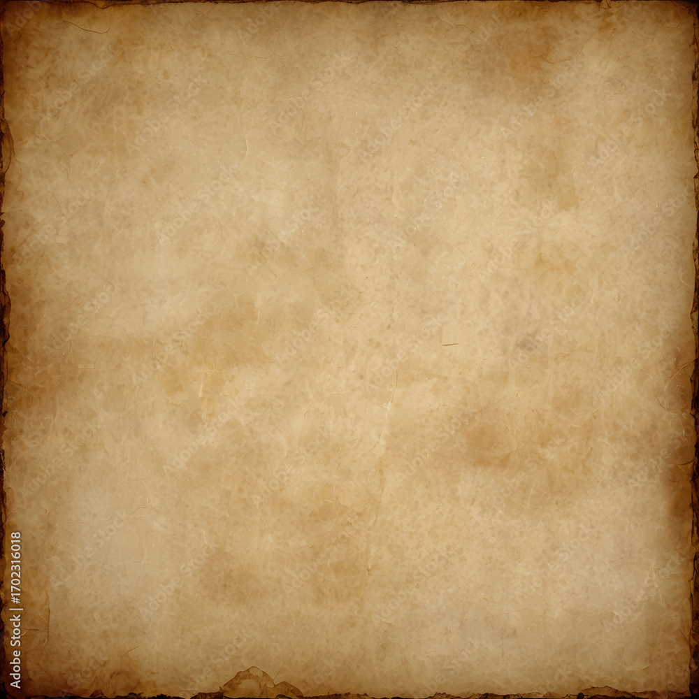 Fototapeta premium A weathered parchment, bearing the marks of time, evokes a sense of history, storytelling, and the enduring power of the written word. 