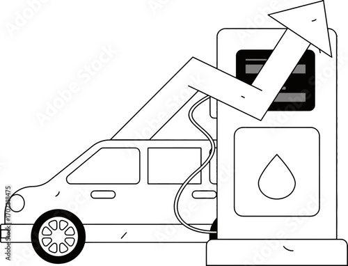 Rising gas prices impacting families and businesses, fuel costs surging, affecting transportation and personal budgets, inflation pressures, energy crisis, economic challenges in automotive