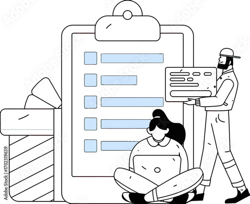 Streamlined project management with digital checklists and team collaboration, empowering efficiency and boosting productivity for successful teamwork and on-time project delivery