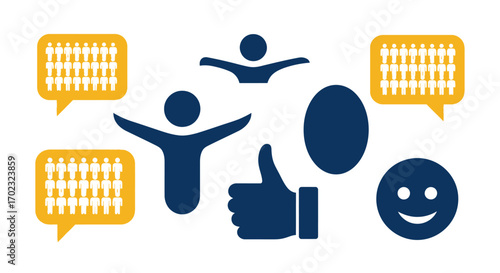 Understanding Community Engagement and Social Interaction Through Visual Communication Symbols and Analytics