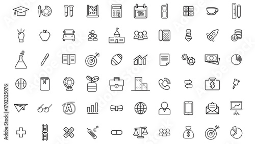 set of icons for web