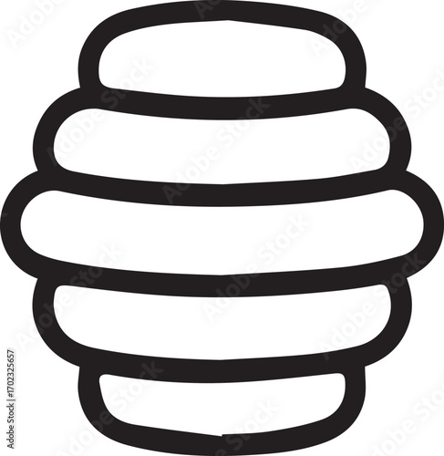 A honey vector art illustration 