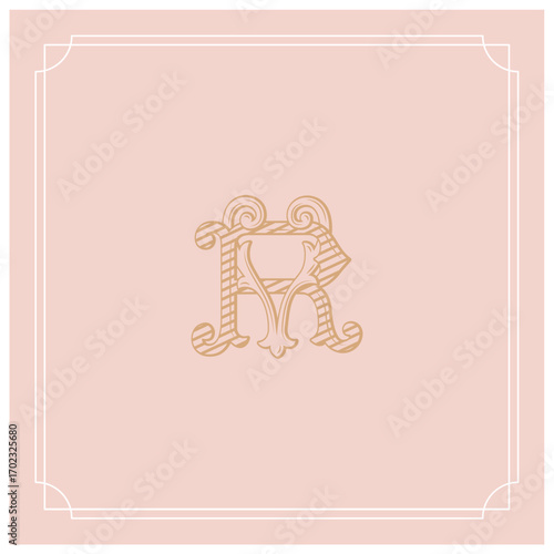 VR,RV, logo VR, Letter VR,  Monogram VR,Wedding Monogram, Wedding Logo, Logo Design , Monogram Vintage
