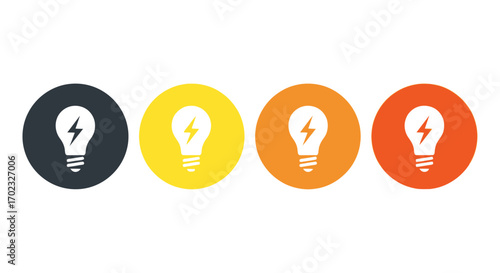 Illustrating Multiple Bright Ideas Showcasing Innovation Inspiration Creativity and New Concepts