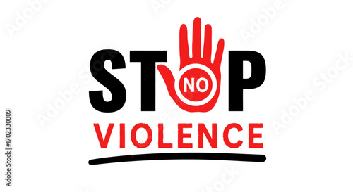 An image representing the urgent need to halt and eliminate all forms of violence in society today