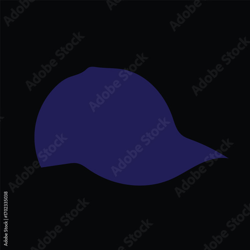 Baseball cap vector illuatration on dark background