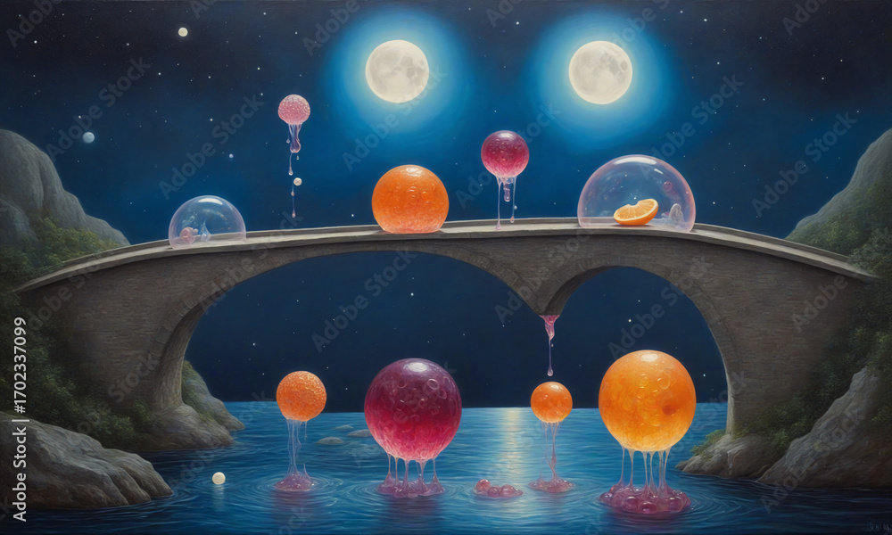 Fototapeta premium Vibrant Colorful Abstract Oil Painting Texture Background