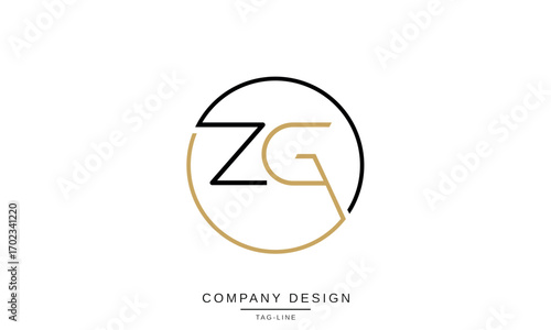 Free Download ZG, GZ, Z, G Abstract Letters Logo Monogram design Font Icon - GFXLoad