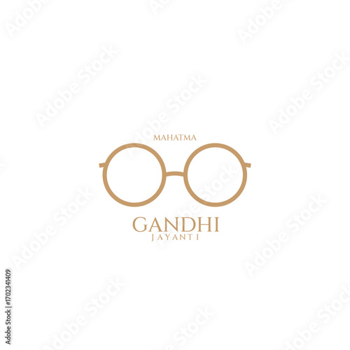 Happy Gandhi Jayanti is celebrated the birth anniversary of Mahatma Gandhi. Illustration of Gandhi Jayanti concept. Happy Gandhi Jayanti Creative Wishes vector design.