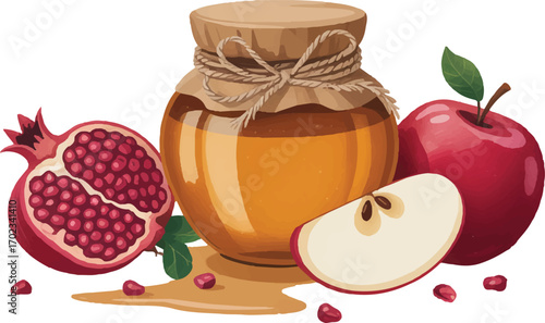 honey and apple