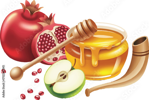 honey and apple
