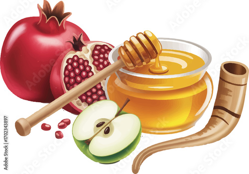 honey and apple