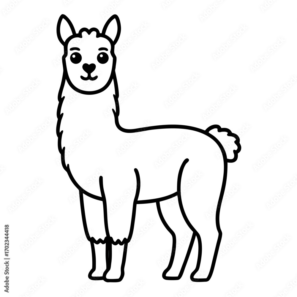 Naklejka premium vector illustration of a cartoon dog