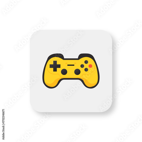 Joystick vector illustration featuring classic gaming controller design, suitable for retro video games, arcade style posters, gaming culture, entertainment projects, and digital artwork.