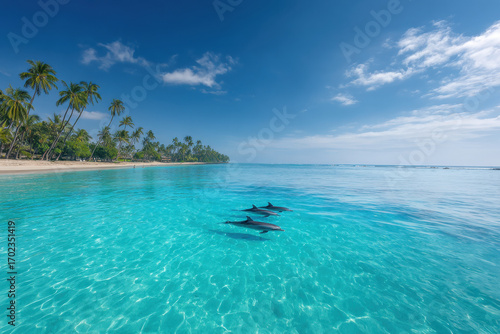 experience enchanting atmosphere of hawaii while swimming with playful dolphins in crystalclear waters
