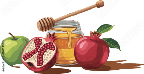 honey and apple