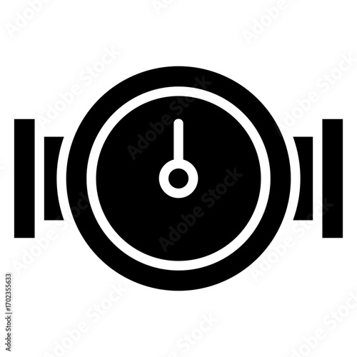 Water Meter Glyph Icon