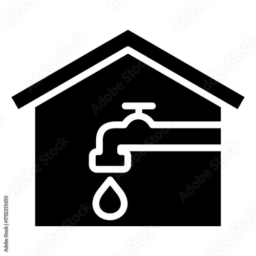 Water Supply Glyph Icon