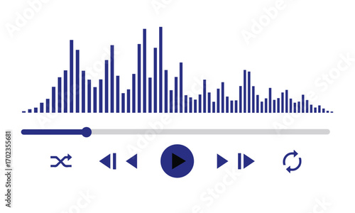 Audio Visualization, Sound Waves, Digital Media, Graphic Design, Modern Environment, Technical Perspective, Creative Concept