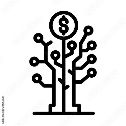 Skill Tree line icon