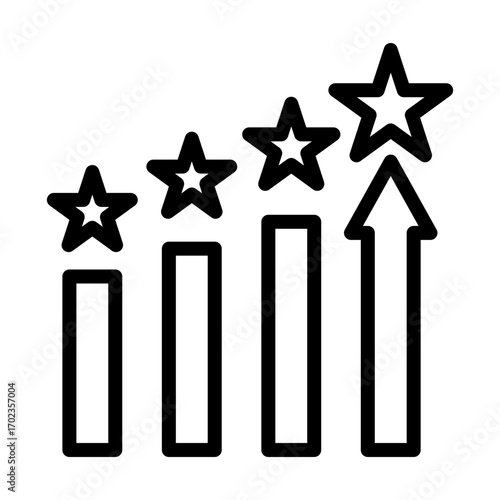 Level Up line icon
