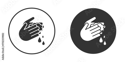 Hand wash icon vector. simple design logo icons set
