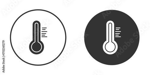 Temperature icon vector. simple design logo icons set