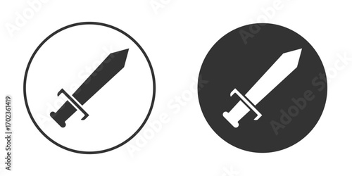Sword icon vector. simple design logo icons set