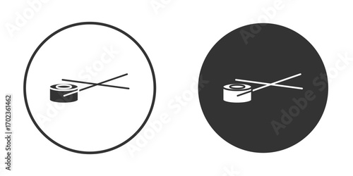 Sushi icon vector. simple design logo icons set