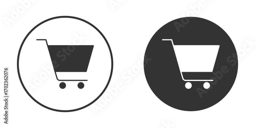 Shopping icon vector. simple design logo icons set